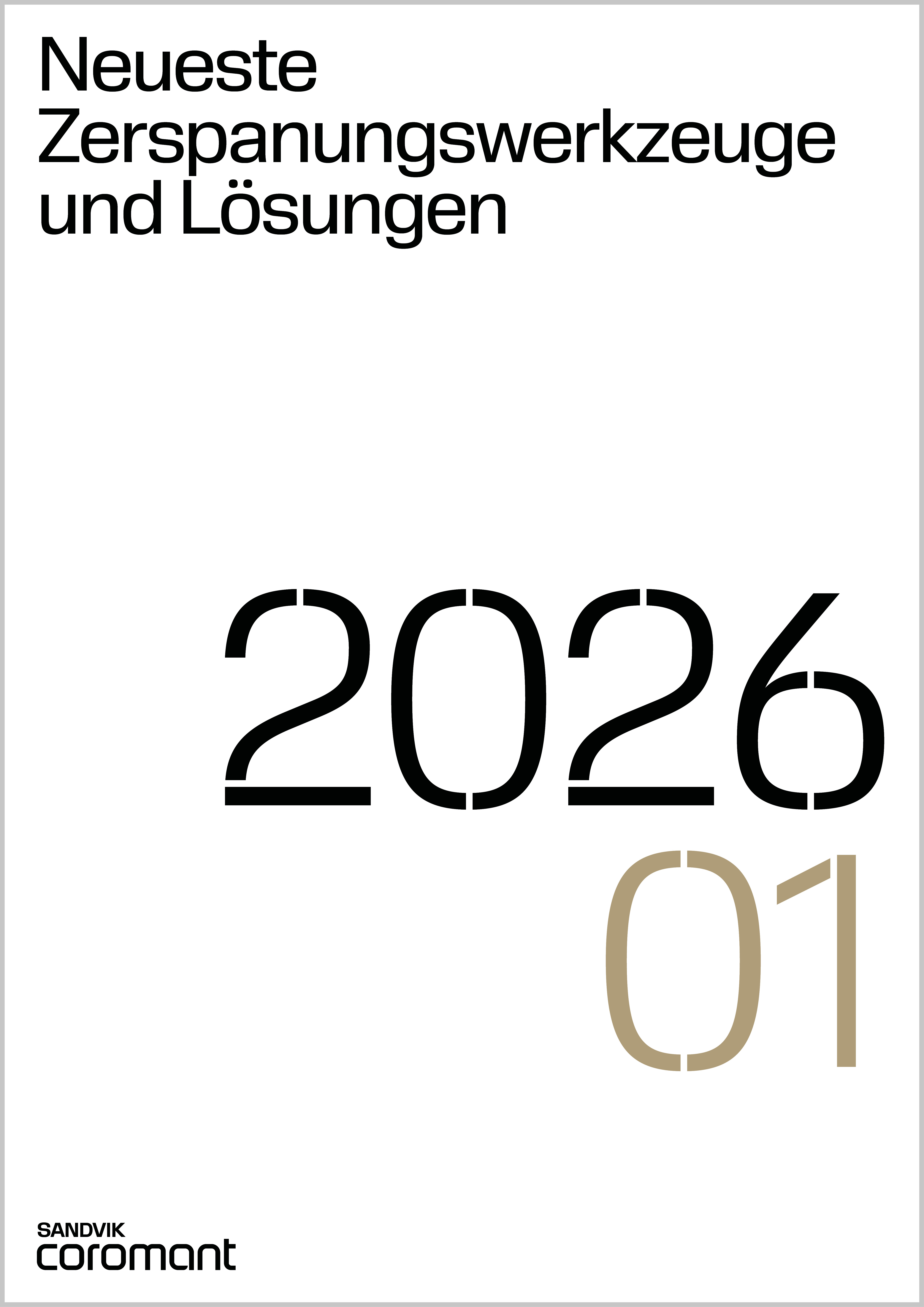 SANDVIK Coromant Neueste Werkzeuge 26.1
